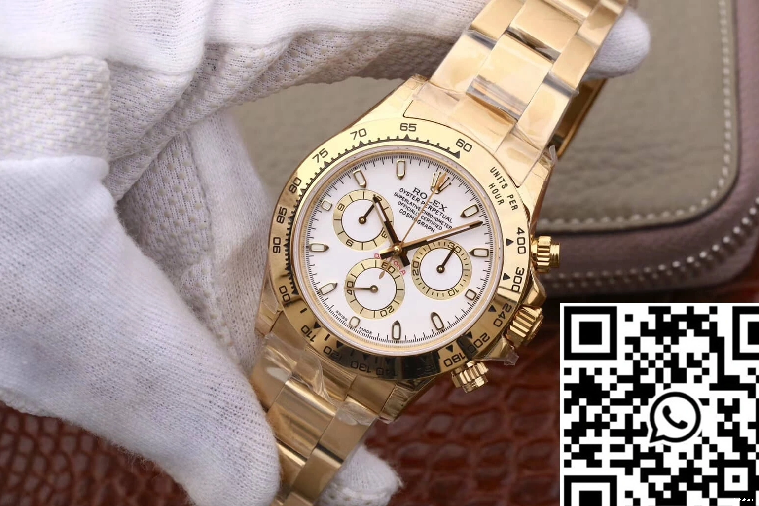 Yellow Rolex JH Cosmograph Gold Factory White M116508-0001 Daytona Dial 0809